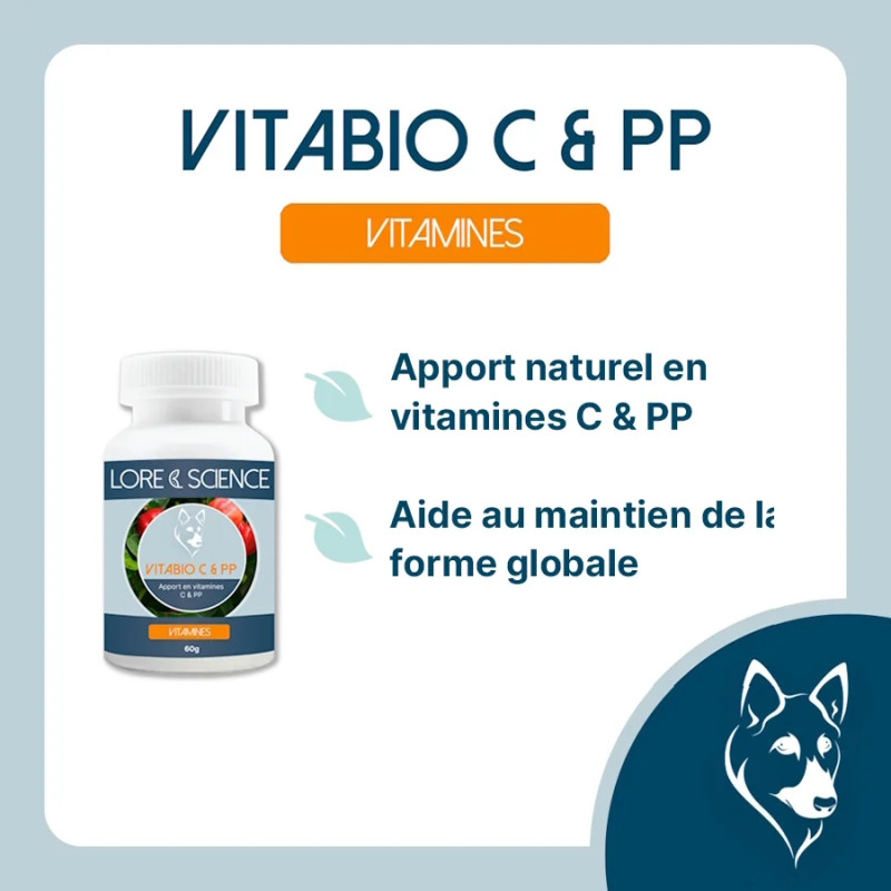 VitaBIO C & PP Dog - Vitamins C & PP for dogs - Lore & Science